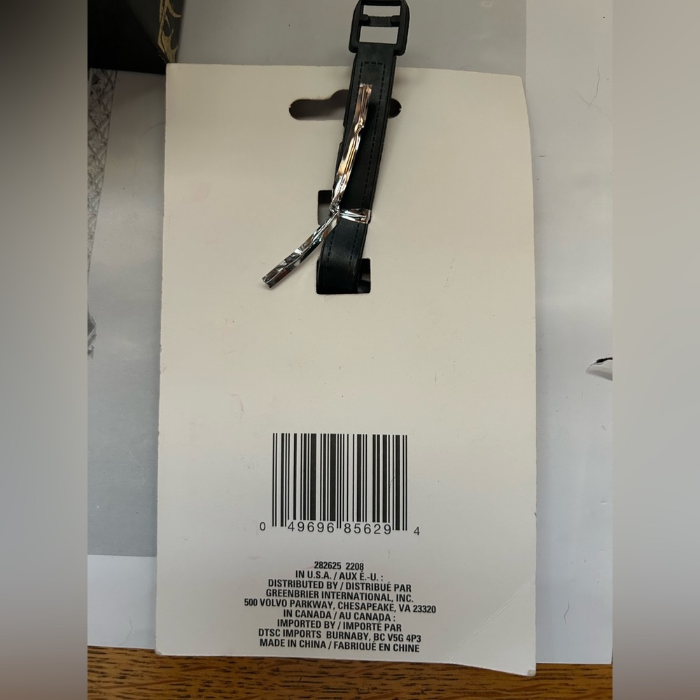 LUGGAGE TAG “BUT FIRST COFFEE” NWT NIP - Picture 3 of 3